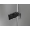 Mexen Lunar-F sulankstomos dušo durys dešinės 85 cm, skaidrios, gun gray šlifuotos - 836-085-000-66-00-P