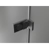 Mexen Lunar-F sulankstomos dušo durys dešinės 85 cm, skaidrios, gun gray šlifuotos - 836-085-000-66-00-P
