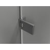 Mexen Lunar-F sulankstomos dušo durys dešinės 85 cm, skaidrios, gun gray šlifuotos - 836-085-000-66-00-P