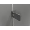 Mexen Lunar-F sulankstomos dušo durys dešinės 85 cm, skaidrios, gun gray šlifuotos - 836-085-000-66-00-P