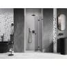 Mexen Lunar-F sulankstomos dušo durys dešinės 85 cm, skaidrios, gun gray šlifuotos - 836-085-000-66-00-P