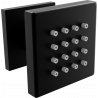 Mexen Cube ant sienos montuojamas šoninis purkštukas, juodas - 79360-70