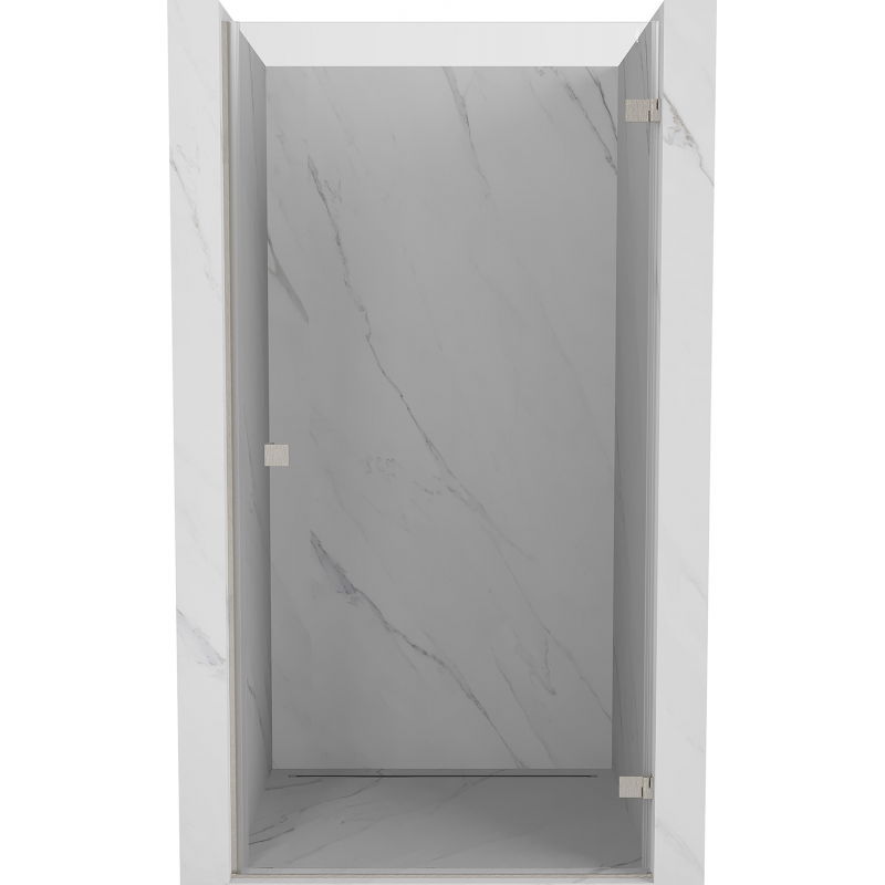 Mexen Lunar-B dušo durys stumdomos dešinės 85 cm, skaidrios, šlifuotas nikelis - 832-085-000-97-00-P