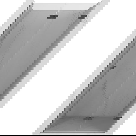 Mexen Lunar-F sulankstomos dušo durys, dešinės pusės, 80 cm, permatomos, šautuvo metalo spalva - 836-080-000-95-00-P