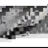 Mexen Lunar-F sulankstomos dušo durys, dešinės pusės, 80 cm, permatomos, šautuvo metalo spalva - 836-080-000-95-00-P