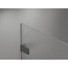 Mexen Lunar-F sulankstomos dušo durys dešinės 85 cm, skaidrios, gun metal - 836-085-000-95-00-P