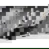 Mexen Lunar-F dešinės pusės sulankstomos dušo durys, 100 cm, skaidrios, pilko metalo - 836-100-000-95-00-P