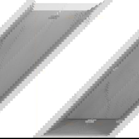 Mexen Lunar-F sulankstomos dušo durys dešinės 60 cm, permatomos, šlifuotas nikelis - 836-060-000-97-00-P