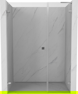 Mexen Lunar-B L atveriamos dešinės dušo durys 130 cm, skaidrios, chromas - 832SL-130-050-01-00-L