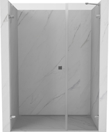 Mexen Lunar-B dušo durys atveriamos kairės 135 cm, skaidrios, chromas - 832S-135-050-01-00-L