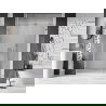 Mexen Lunar-B kairiosios 140 cm dušo durys, skaidrios, chromuotos - 832S-140-050-01-00-L