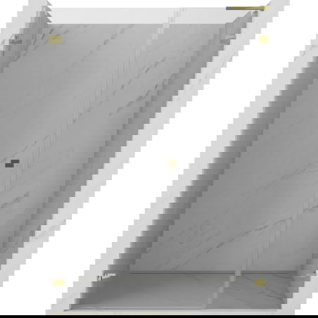 Mexen Lunar-B L dušo durys atveriamos kairinės 150 cm, skaidrios, auksinės - 832SL-150-050-50-00-L