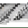 Mexen Lunar-B kairiosios pusės dušo durys 125 cm, permatomos, baltos - 832S-125-050-20-00-L