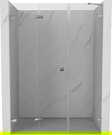 Mexen Lunar-F sulankstomos dušo durys kairės 120 cm, skaidrios, chromas - 836S-120-050-01-00-L