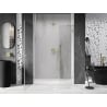 Mexen Lunar-B kairiosios pusės dušo durys 115 cm, skaidrios, šlifuotas auksas - 832S-115-050-55-00-L