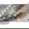 Mexen Rio kvadratinė dušo kabina 80 x 80 cm, permatoma, auksinė + Rio dušo padėklas, baltas - 860-080-080-50-00-4510