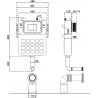 Mexen Tex Air S pneumatinis potinkinis rėmas pastatomam WC - 61102A