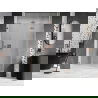 Mexen Lunar-F sulankstomos dešinės pusės 140 cm dušo durys, skaidrios, šlifuotas varis - 836S-140-050-65-00-P