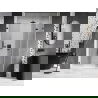 Mexen Lunar-F sulankstomos dušo durys dešinės 120 cm, skaidrios, matinė šlifuota pilka - 836S-120-050-66-00-P