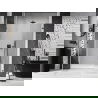 Mexen Lunar-B kairiosios pusės stumdomos dušo durys 135 cm, skaidrios, gun metal - 832S-135-050-95-00-L
