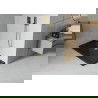 Mexen Flat stačiakampis slim dušo padėklas 140 x 70 cm, Juoda, sifonas Auksinė - 40707014G