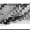 Mexen Lunar-F sulankstomos dušinės durys dešinės 140 cm, skaidrūs, gunmetal - 836S-140-050-95-00-P