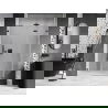Mexen Lunar-F sulankstomos dušinės durys dešinės 140 cm, skaidrūs, gunmetal - 836S-140-050-95-00-P