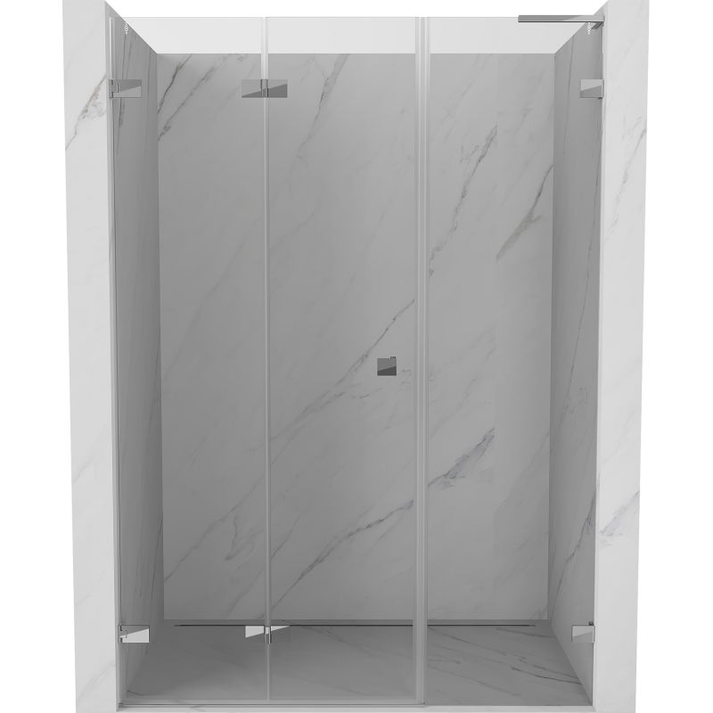 Mexen Lunar-F L sulankstomos dušo durys, kairinės 120 cm, skaidrios, chromas - 836SL-120-050-01-00-L