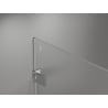 Mexen Lunar-F L sulankstomos dušo durys kairės 140 cm, permatomos, chromas - 836SL-140-050-01-00-L