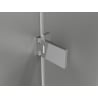 Mexen Lunar-F L sulankstomos dušo durys kairės 140 cm, permatomos, chromas - 836SL-140-050-01-00-L