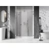 Mexen Lunar-F L sulankstomos dušo durys kairės 140 cm, permatomos, chromas - 836SL-140-050-01-00-L