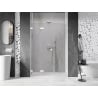 Mexen Lunar-F L sulankstomos dušo durys kairėje 110 cm, skaidrios, baltos - 836SL-110-050-20-00-L