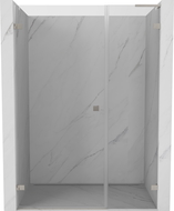 Mexen Lunar-B L pasukamosios dušo durys kairės 130 cm, skaidrios, šepečiuoto nikelio - 832SL-130-050-97-00-L