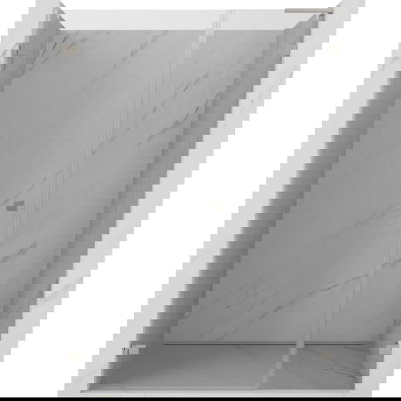 Mexen Lunar-B L kairiosios pusės dušo durys 150 cm, skaidrios, šlifuotas nikelis - 832SL-150-050-97-00-L