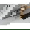 Mexen Flat kvadratinis slim tipo dušo padėklas 100 x 100 cm, Juoda, sifonas Juoda - 40701010B