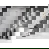 Mexen Lunar-B dešinės pusės dušo durys 130 cm, skaidrios, baltos - 832S-130-050-20-00-P