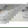 Mexen Rio kvadratinė dušo kabina 80 x 80 cm, permatoma, auksinė + Rio dušo padėklas, baltas - 860-080-080-50-00-4510