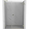 Mexen Lunar-B L dešinės pusės dušo durys 140 cm, skaidrios, auksinės - 832SL-140-050-50-00-P