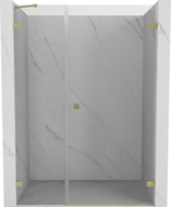 Mexen Lunar-B varstomos dušo durys dešinės 145 cm, skaidrios, auksinės šlifuotos - 832S-145-050-55-00-P