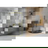 Mexen Rio pusapvalė dušo kabina 80 x 80 cm, skaidri, auksinė + Flat padėklas, juodas - 863-080-080-50-00-4170G