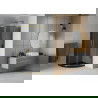 Mexen Rio pusapvalė dušo kabina 80 x 80 cm, grafitas, auksinė + Flat padėklas, juodas - 863-080-080-50-40-4170G