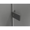 Mexen Lunar-F L sulankstomos dušo durys, kairiosios 140 cm, skaidrios, gun metal - 836SL-140-050-95-00-L