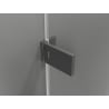 Mexen Lunar-F L sulankstomos dušo durys, kairiosios 140 cm, skaidrios, gun metal - 836SL-140-050-95-00-L