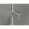 Mexen Lunar-F L kairys dušo durys kairės 120 cm, skaidrios, šlifuotas nikėlis - 836SL-120-050-97-00-L