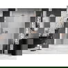 Mexen Lunar-B dešinės pusės dušo durys, 125 cm, skaidrios, matinė vario spalva - 832S-125-050-65-00-P
