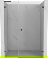 Mexen Lunar-B L atveriamos dušo durys dešinės 140 cm, permatomos, gun gray šlifuotos - 832SL-140-050-66-00-P