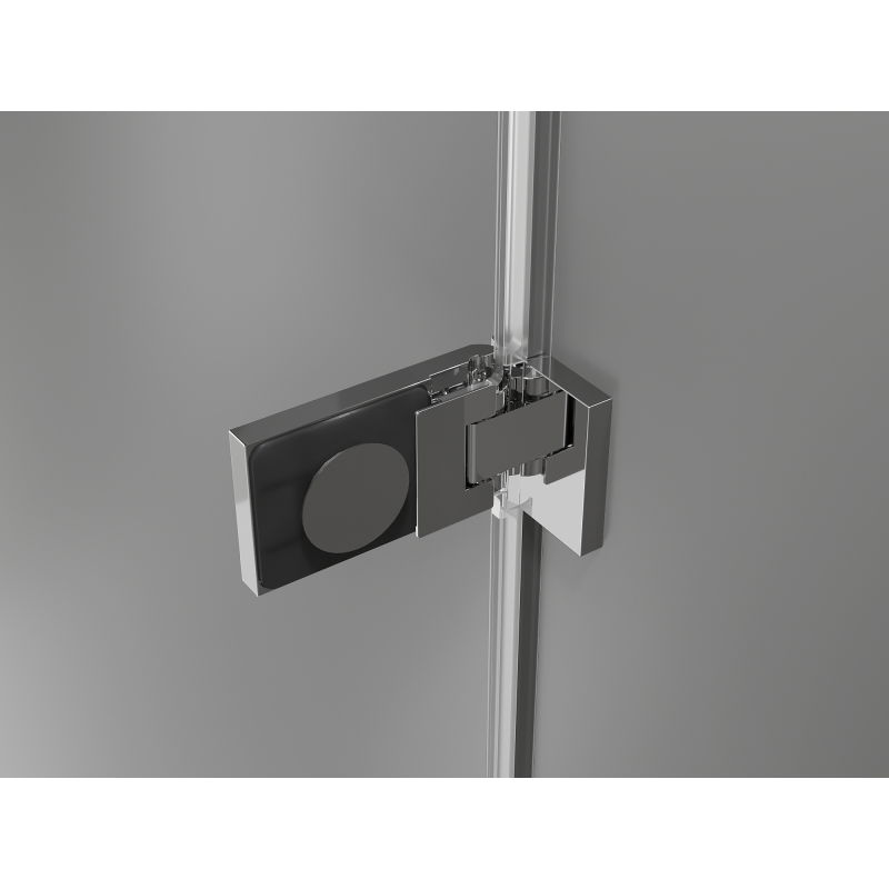 Mexen Lunar-F L sulankiojamos dešinės dušo durys 120 cm, skaidrios, chromas - 836SL-120-050-01-00-P