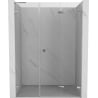 Mexen Lunar-F L sulankstomosios dušo durys, dešinės, 120 cm, permatomos, chromuotos - 836SL-120-050-01-00-P