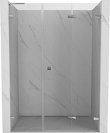 Mexen Lunar-F L sulankstomosios dušo durys, dešinės, 120 cm, permatomos, chromuotos - 836SL-120-050-01-00-P