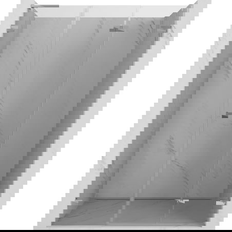 Mexen Lunar-F L sulankstomos dušo durys dešinės 130 cm, skaidrios, chromas - 836SL-130-050-01-00-P